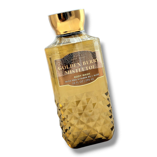 Ba?h a?d Body Works Shower Gel 10 Fl oz. (Packaging may vary) (Golden Berry Mistletoe)