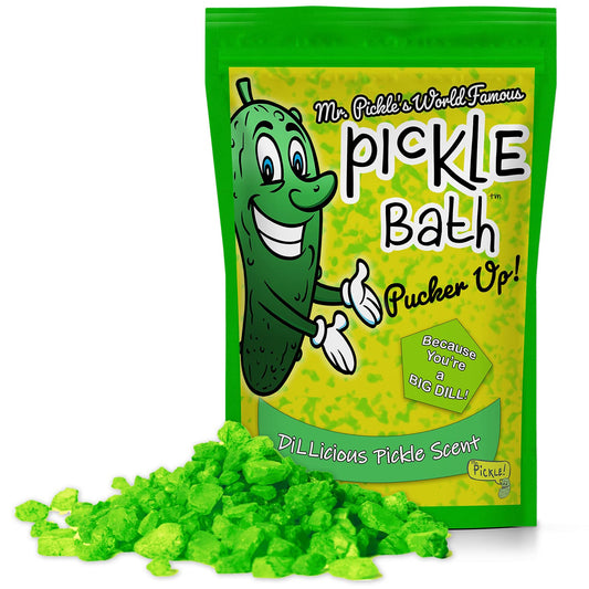 Mr Pickle’s Pickle Bath Salts - Premium Dill Pickle Scented Bath Soak for Kids - Shower Gift for Pickle Lovers, Funny Stocking Stuffers and Gift Beauty and Personal Care Gears Out