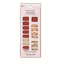 Dashing Diva Gloss Nail Strips - Fallen Leaves | UV Free, Chip Resistant, Long Lasting Gel Nail Stickers | Contains 32 Nail Wraps, 1 Prep Pad, 1 Nail Beauty & Personal Care Dashing Diva