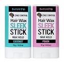 STUDIO LIMITED Edge Control Hair Wax Sleek Max Hold Styling Pomade, Non-greasy Coconut Scented Hair Wax (Coconut & Peach)