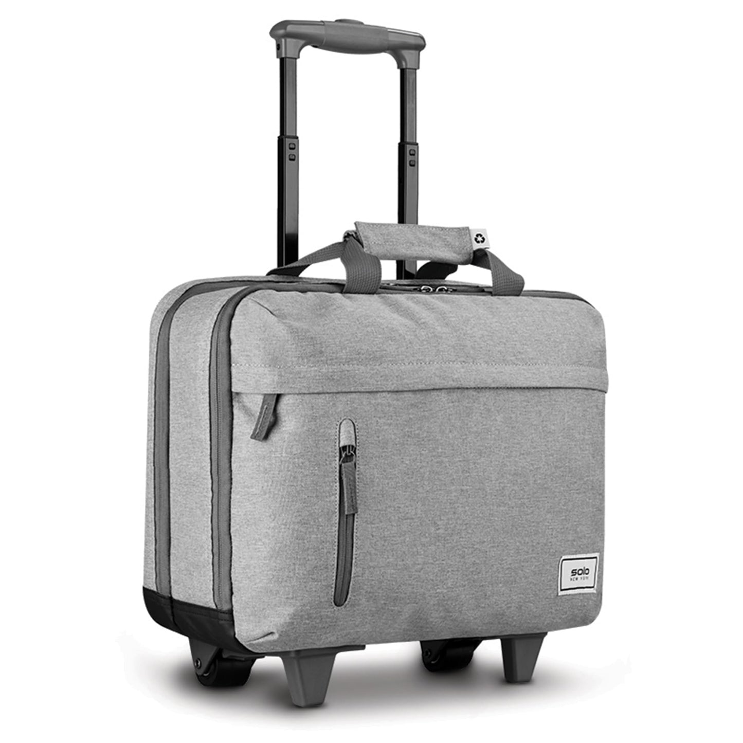 Solo New York Underseat Rolling Catalog Case - Roller Laptop Bag with Wheels, Wheeled Briefcase for Women & Men, Carry On Size for Travel, Fits 15.6"