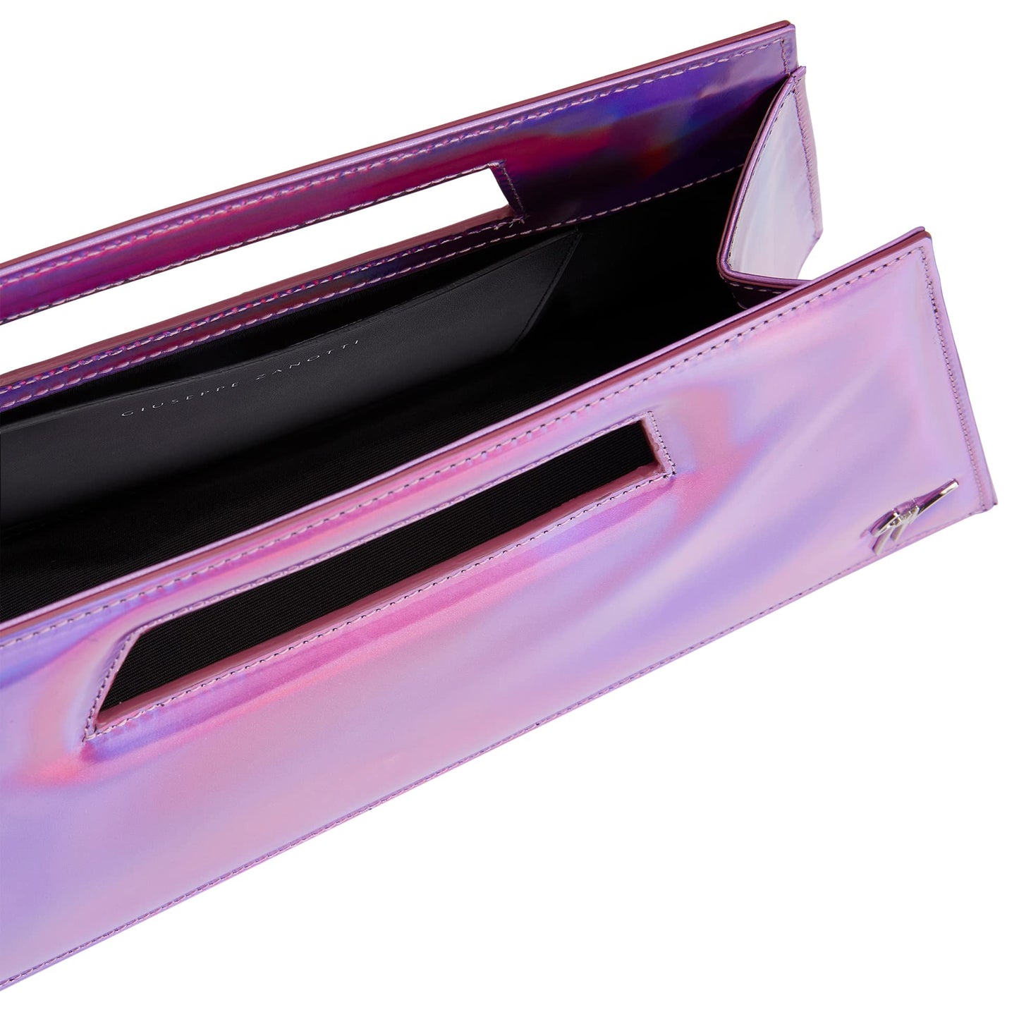 Giuseppe Zanotti, Meloee Leather Clutch, One Size, Pink