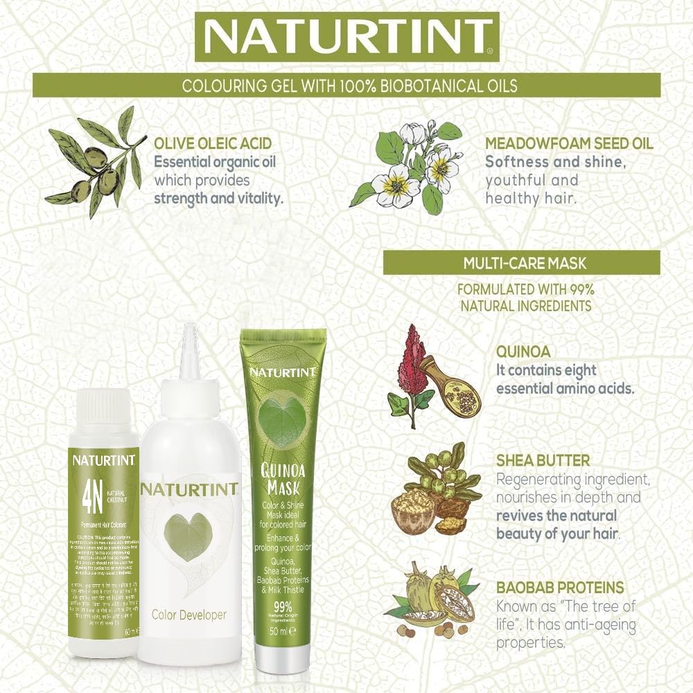 Natural Chestnut 4N 5.4 oz, Naturtint Hair Coloring