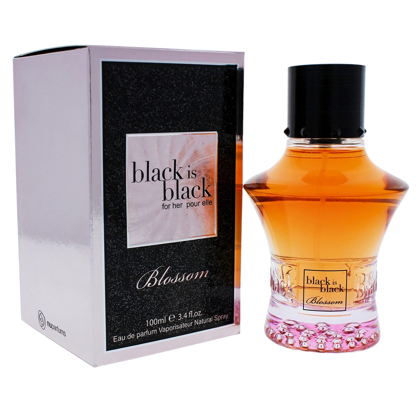 Nu Parfums Black is Black Blossom, 3.4 Oz