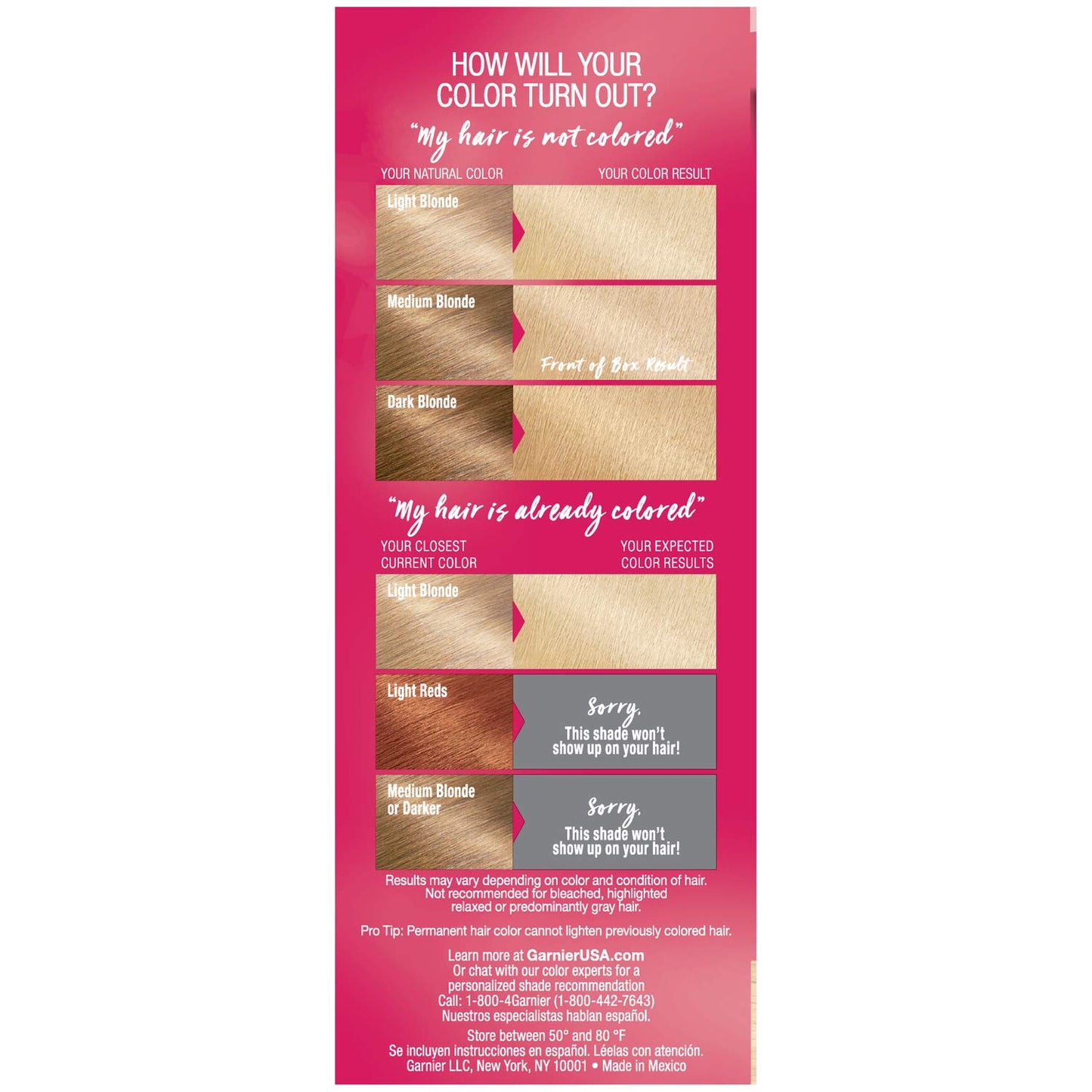 Garnier Hair Color Sensation Rich Long-Lasting Color Cream, 11.3 Extra Ligh