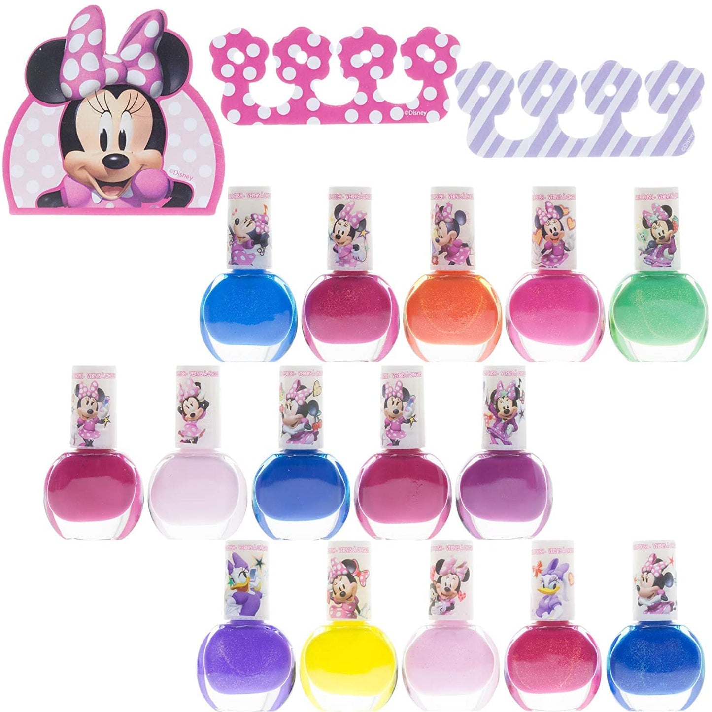 Townley Girl-Disney Minnie Mouse|The Top Nail Saloon for Kids|Non toxic,Glittery,Opaque,Water Based,Quick Dry,PeelOff NailPolish Kit|Perfect Beauty & Personal Care Townley Girl