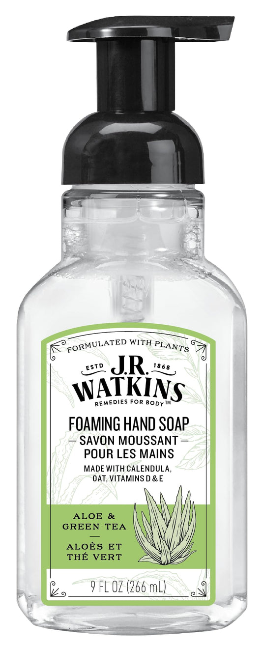 Watkins 20623 9 oz Aloe & Green Tea Scent Foaming Hand Soap