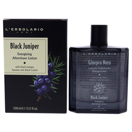 L'Erbolario Energizing After Shave Lotion - Hydrating Aftershave for Men for Soothed Face and Neck - Woody Post Shave Cream - Black Juniper - 3.3 oz Beauty and Personal Care L'Erbolario