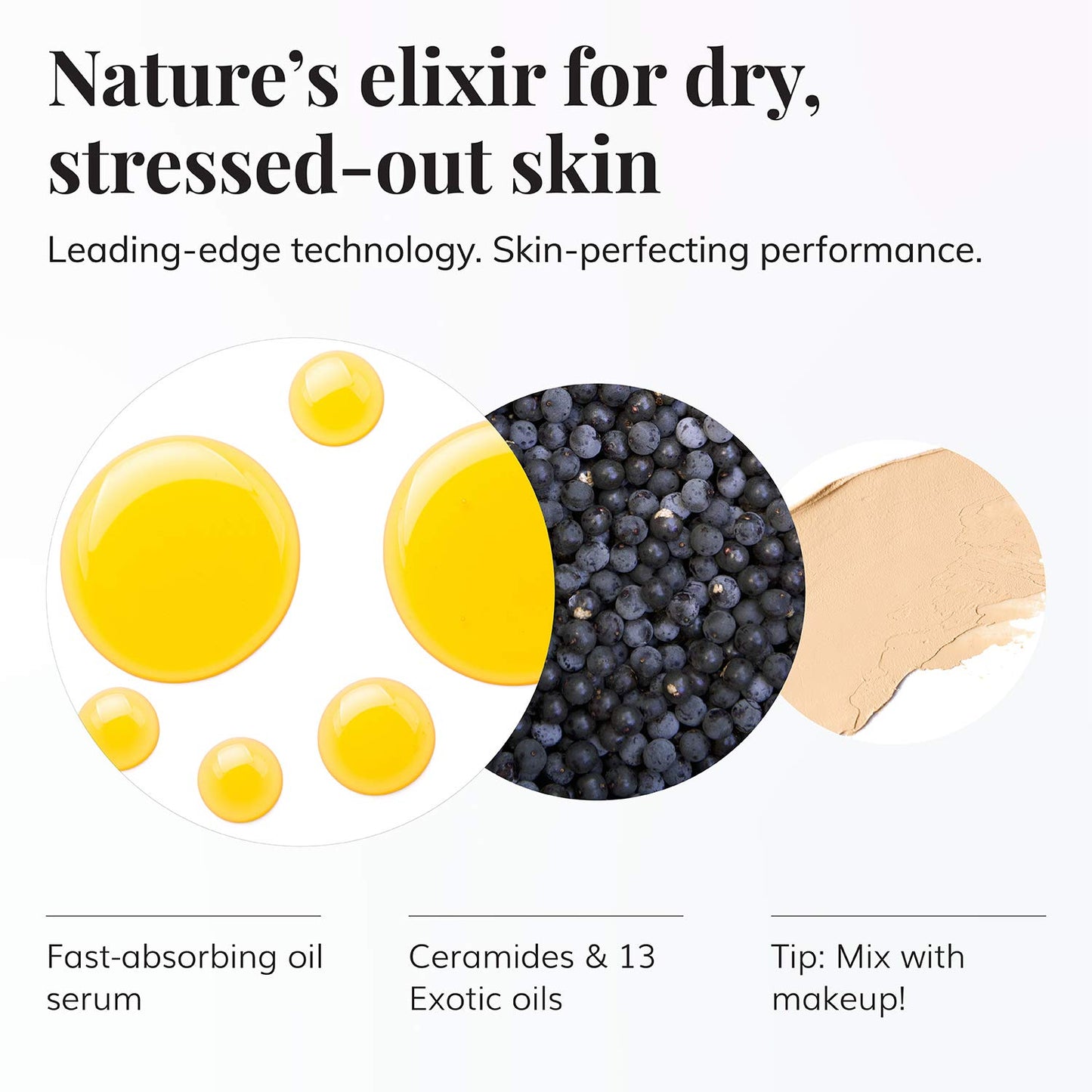 Le Mieux Derma Relief Serum - Hydrating Oil Serum for Face with Ceramides, Squalane & Kukui, Moisturizing Facial Oils for Dry or Sensitive Skin, No Beauty & Personal Care Le Mieux