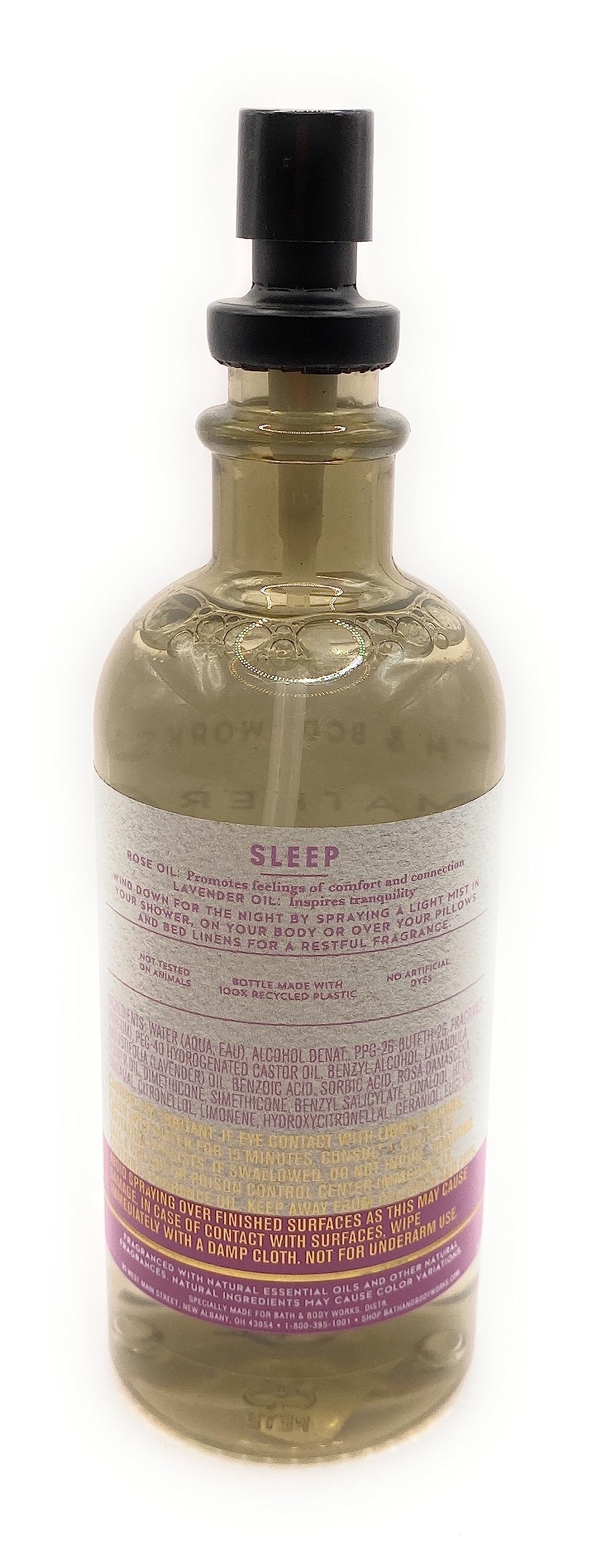 Bath & Body Works Aromatherapy Rose Lavender Sleep Pillow & Body Mist with Natural Essential Oils 5.3 Ounce
