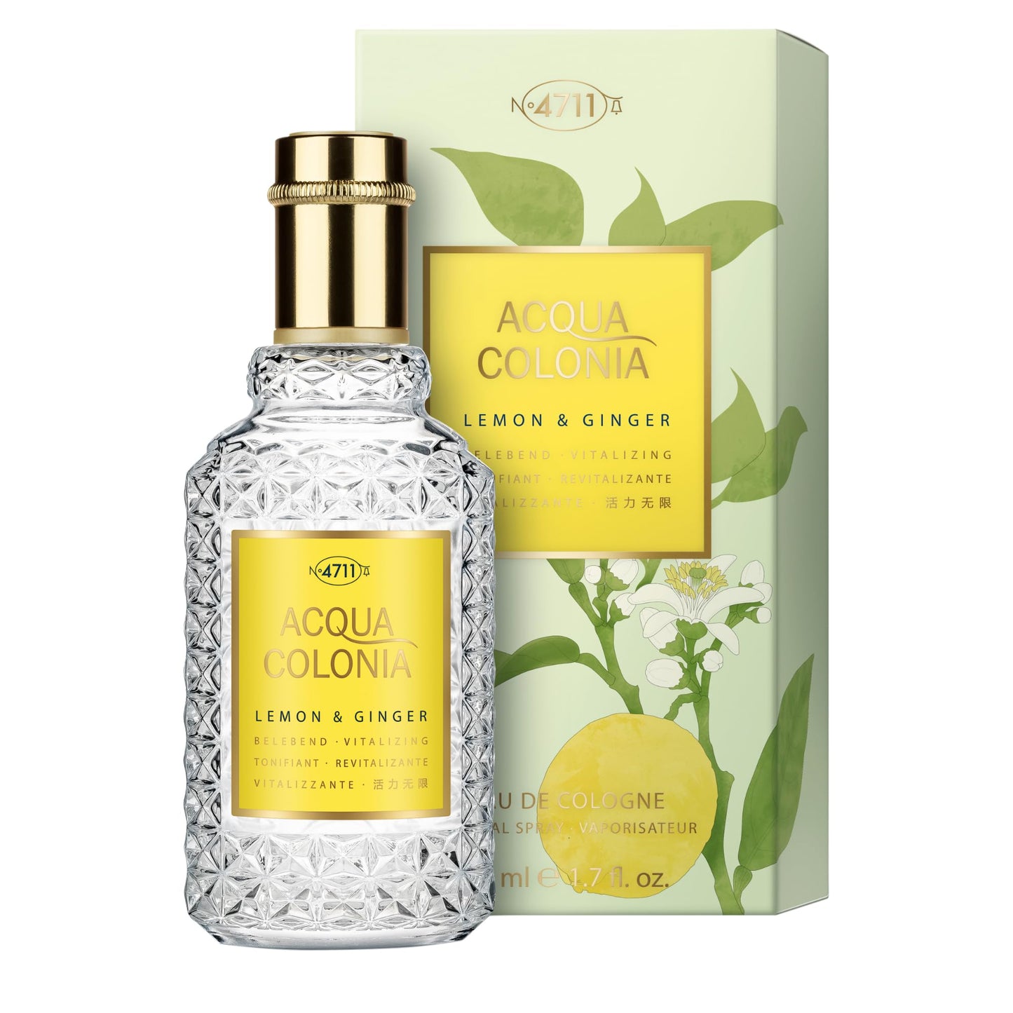 4711 Acqua Colonia Lemon and Ginger Eau de Cologne Spray for Women, 1.7 Ounce
