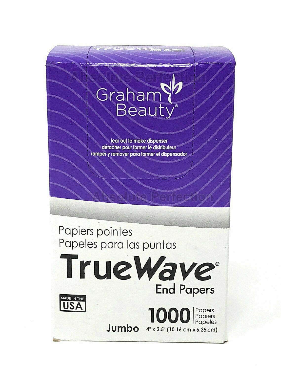 Graham Beauty Salon Truewave Jumbo End Paper 1000 Pack - HC-26067