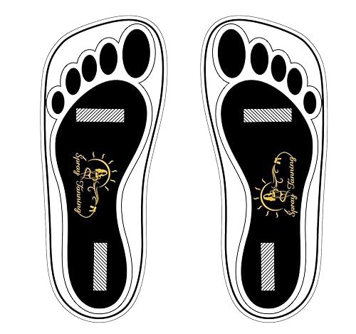 120Pairs(240Feets) Disposable Stick Spray Tanning Feet Pads Perfect for preventing spray tan solution,Deluxe & Hygienic Spray Tan Feet Pads-Ideal