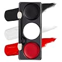 Spooktacular Creations Halloween Makeup Palette 3 Colors Face Body Paint for Adult SFX Zombie Skeleton Cosplay with Painting Brush Cosplay Party Dress