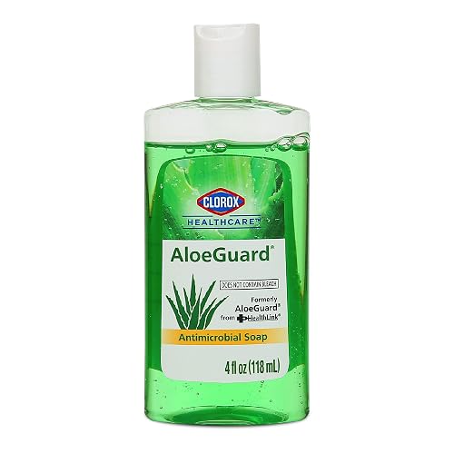 Clorox Healthcare AloeGuard Antimicrobial Liquid Hand Soap, Travel Size 4 Fl Oz Bottle, Triclosan-Free, Infused with Aloe Vera and Vitamin E, Gentle Beauty & Personal Care Clorox