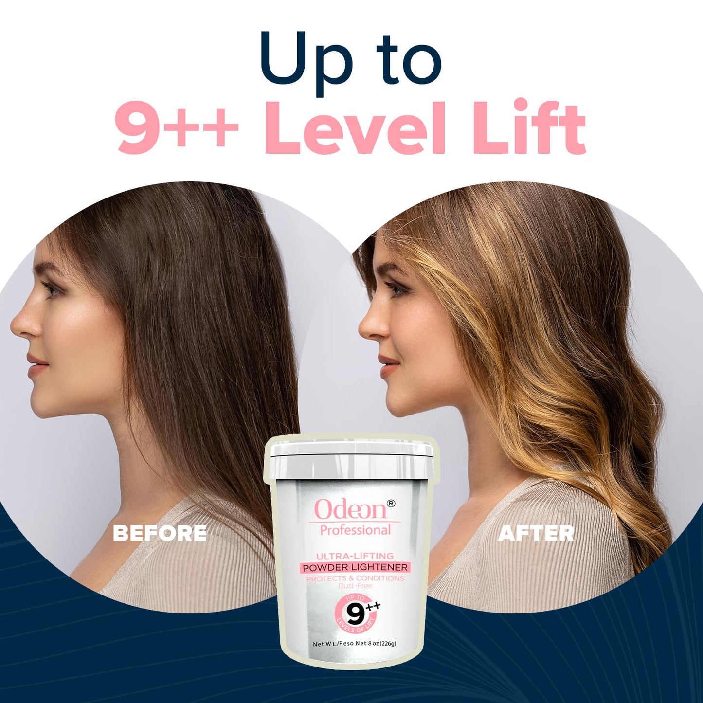 Odeon Ultra-Lifting Hair Powder Lightener 8oz - Lifts Up to 9+ Levels | Versatile Bleach for Balayage, Highlights & Full Hair Lightening Beauty & Personal Care Odeon