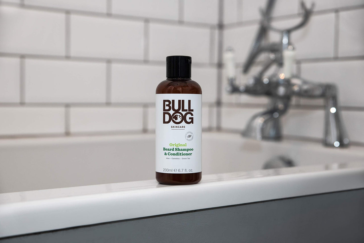 Bulldog Mens Skincare and Grooming Original Beard Shampoo and Conditioner, 6.7 Ounce