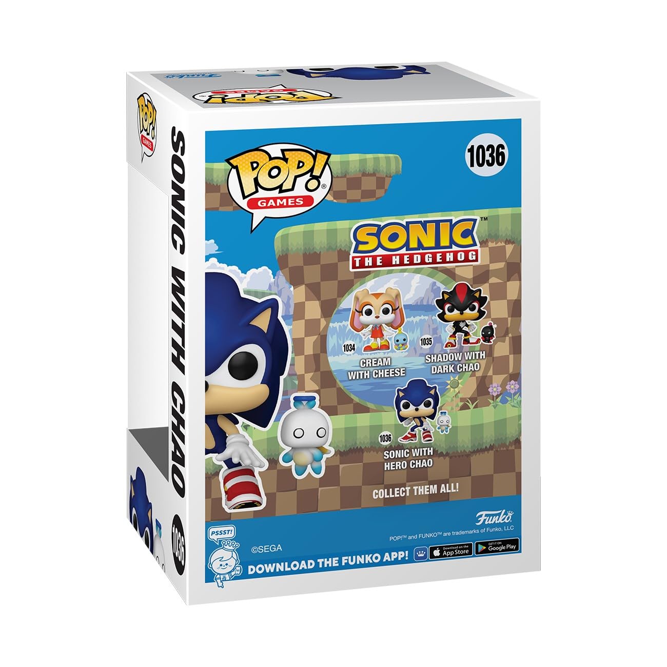 Funko POP & Buddy: Sonic The Hedgehog - Sonic The Hedgehog with Hero Chao - Collectable Vinyl Figure - Gift Idea - Official Merchandise - for Kids…