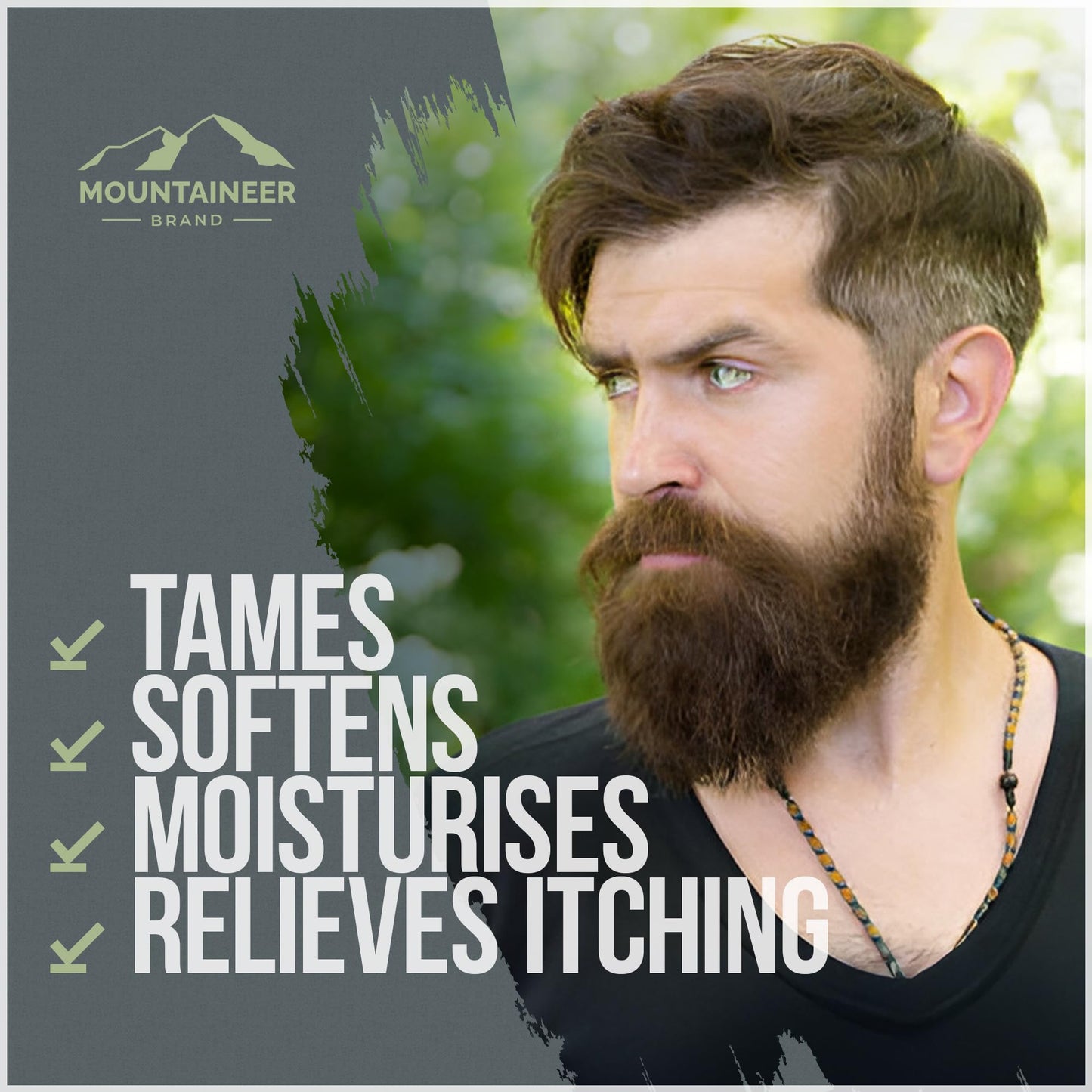 Mountaineer Brand Natural Heavy Duty Beard Balm | Timber Scent | Made in West Virginia | Beard Tamer | Conditions, Softens, Tames, Style | 2oz