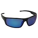 Sea Striker Finatic Polarized Sunglasses, Black Frame, Blue Mirror Lens