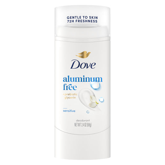 Dove Deodorant Stick Sensitive for 72 Hour Odor Protection Aluminum Free 2.4 oz Beauty and Personal Care Dove