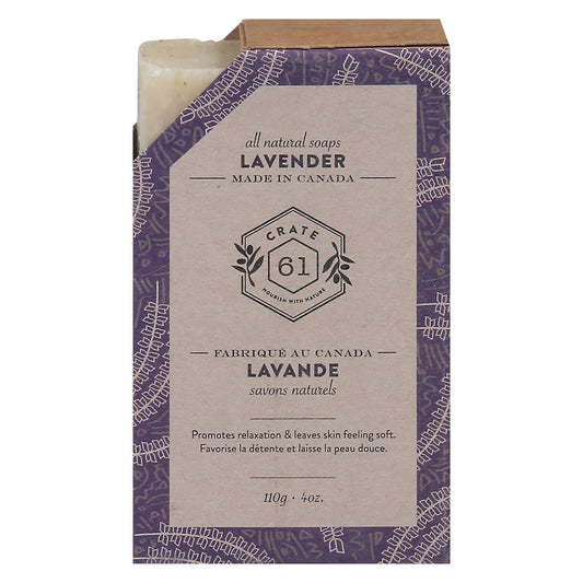 Crate 61 Soap Lavender, 110 GR Beauty & Personal Care Crate 61 Organics