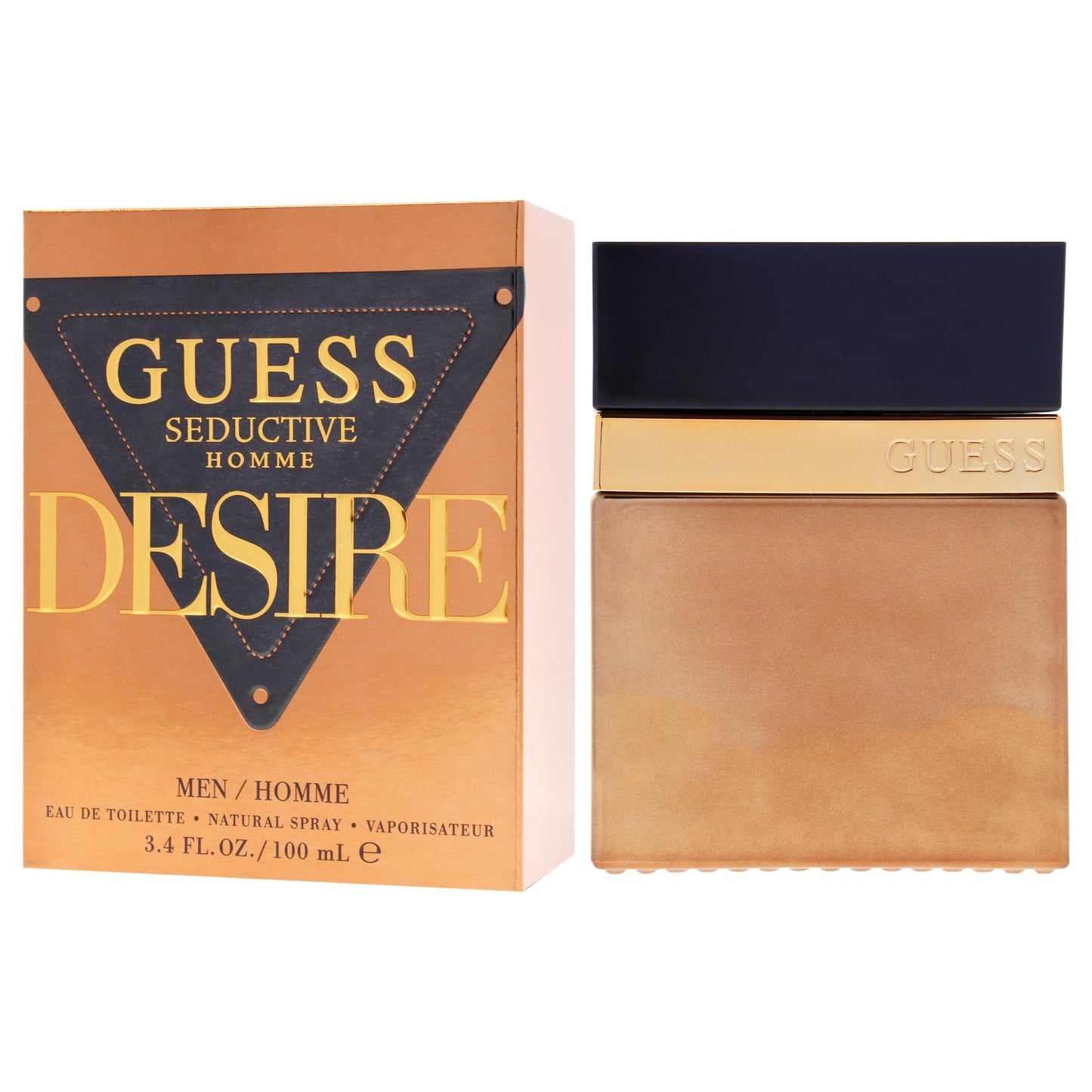 GUESS Seductive Desire For Men/Homme Eau De Toilette Cologne and Fragrance Spray For Men, 3.4 Fl. Oz.