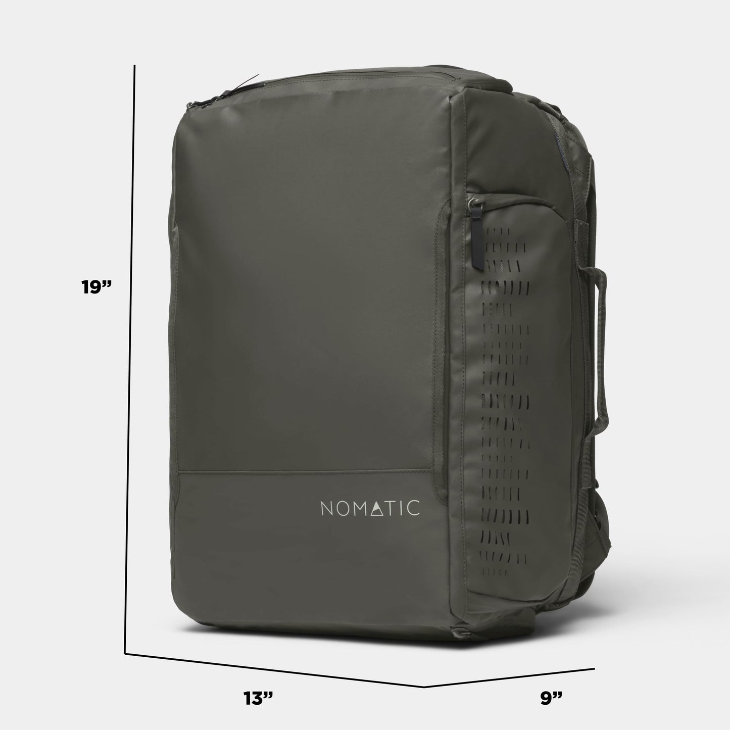 NOMATIC 30L Travel Bag- Convertible Duffel/Backpack, Carry-on Size for Airplane Travel, Everyday Use Laptop Bag, TSA Compliant Olive Backpack
