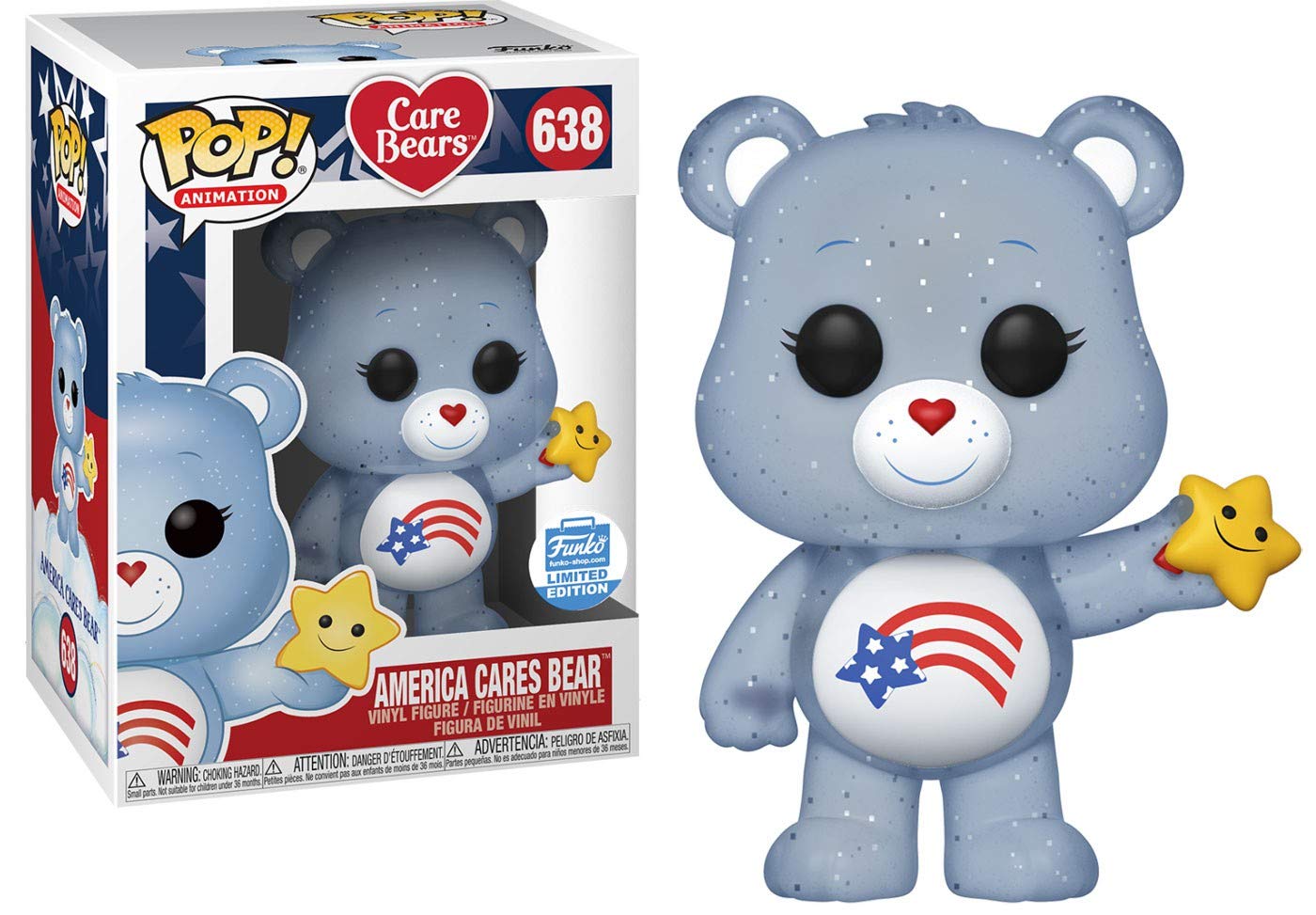 Funko POP! Animation: Care Bears - America Cares Bear (Exclusive)