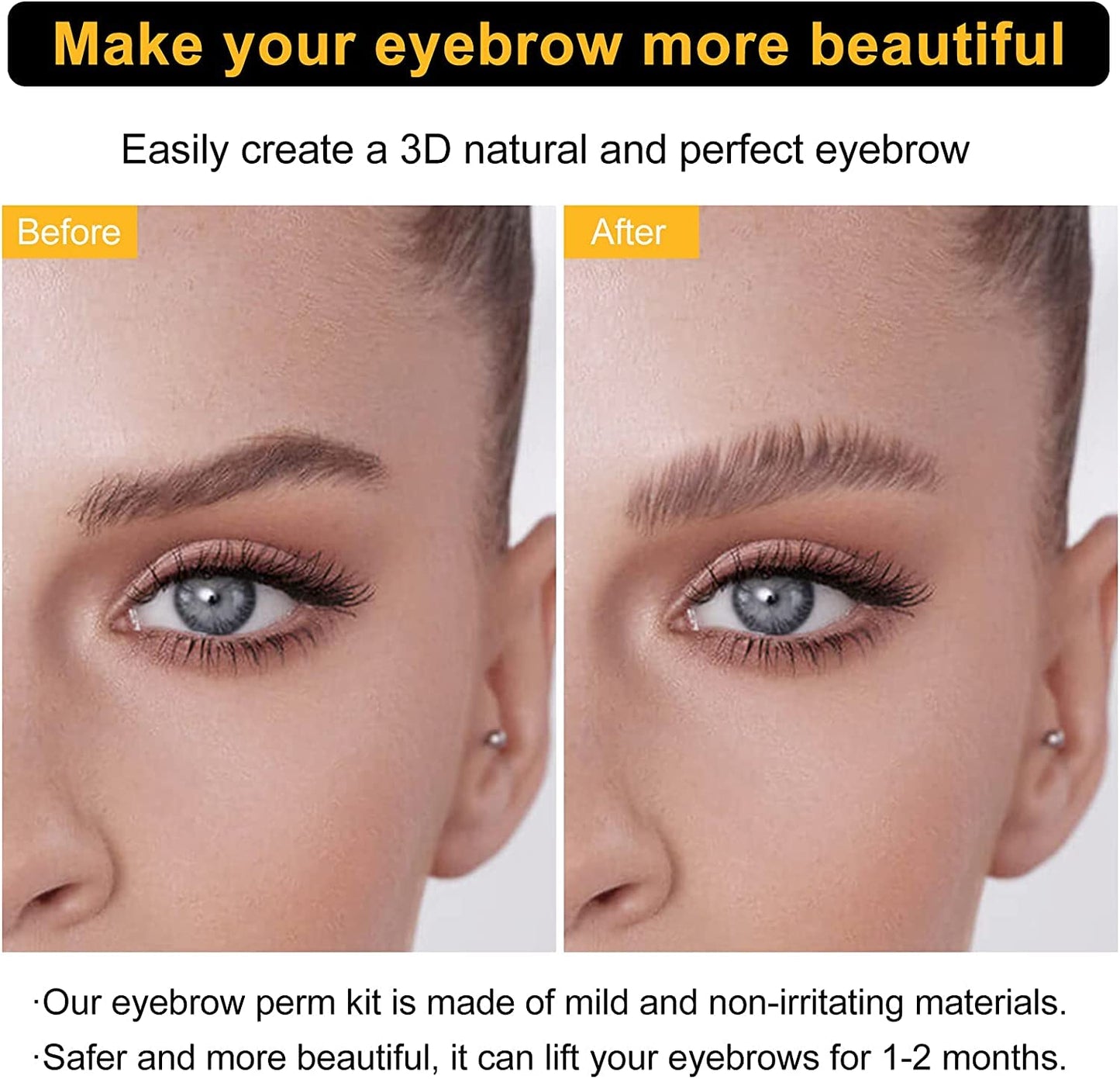 Lookmee Eyebrow Lamination Kits, Professional Instant Eyebrow Lift Kit, At Home DIY Long Lasting Eyebrow Perming Kit for Fuller and Messy Eyebrows