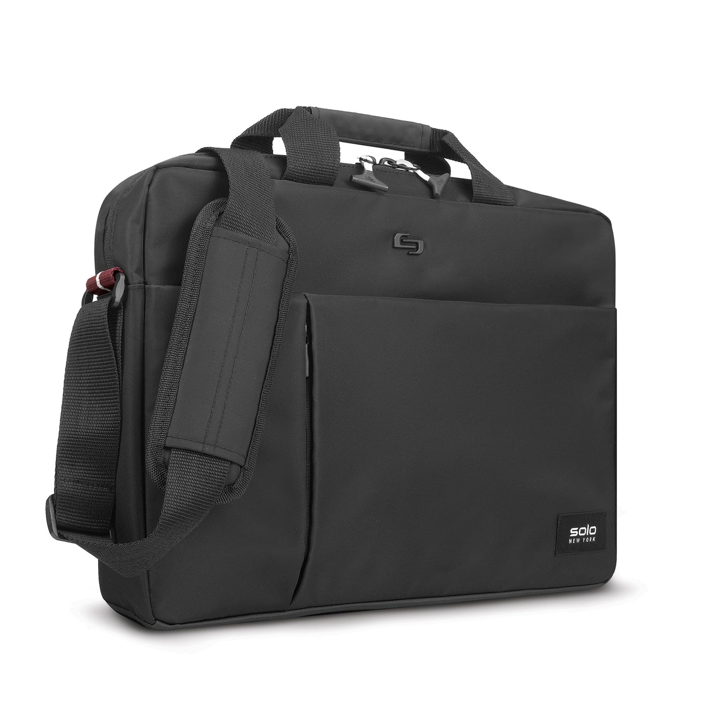Solo New York Briefcase - Laptop Carrying Bag for Women & Men, Brief for Travel & Work, Internal Tablet Pocket, Adjustable Shoulder Strap, Fits 15.6"
