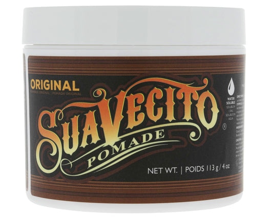 Suavecito Pomade Original Hold For Men 4 oz, 1 Pack - Medium Shine Water Based Wax Like Flake Free Hair Gel - Easy To Wash Out - All Day Hold For All