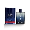 PURE FRESH Eau de Parfum for Men, 3.4 Fl Oz, Warm, Woody, Floral Scent