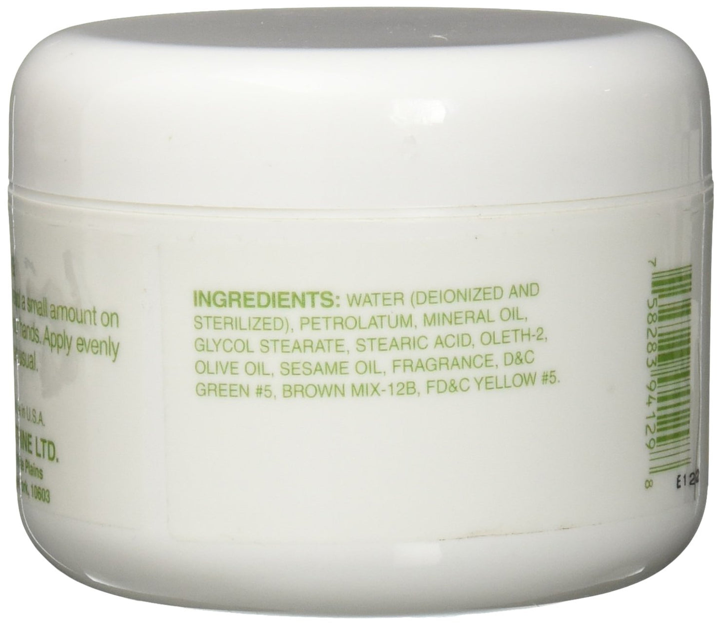 Nutrine Finishing Cream Olive Oil Jar For Perms, 8 Ounce