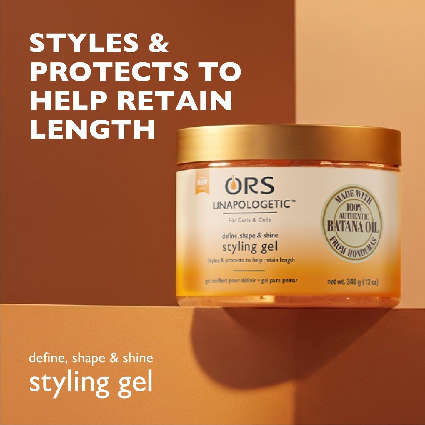 ORS Unapologetic Define, Shape & Shine Styling Gel 12 Ounces