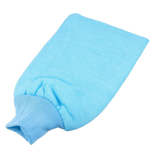 Ruilogod Bathroom Bathing Cotton Shower Bath Glove 8.7 Inch Long Baby Blue (id: ca5 35c 24d 4f6 fff Beauty and Personal Care Ruilogod