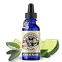 Mountaineer Brand Natural Beard Oil with Lime & Sage Scent | Made in West Virgina | Hydrates, Moisturises, Softens & Conditions for Beard Growth |
