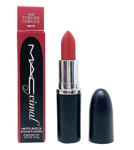 MAC Cosmetics Ximal Silky Matte Lipstick - 668 Forever Curious (Pinky red) .12 Oz / 3.5 g