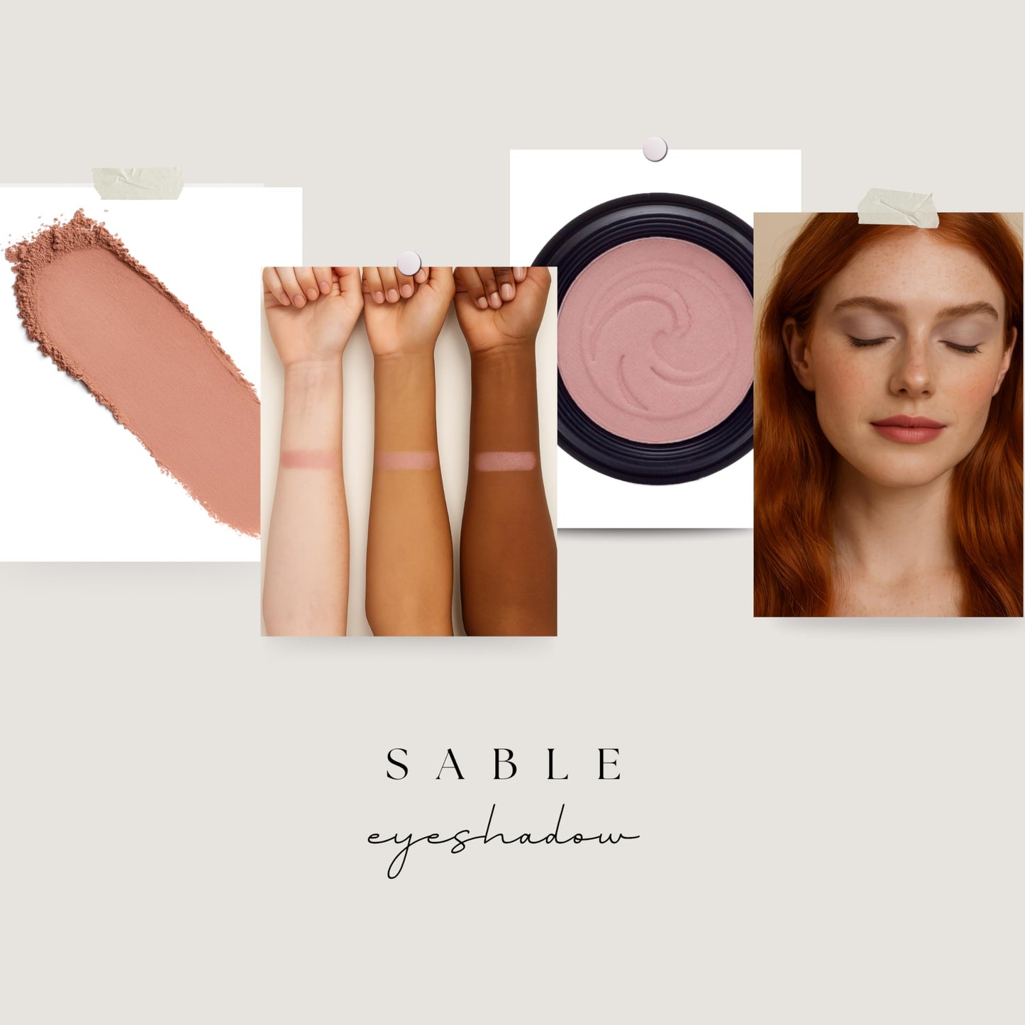 Gabriel Cosmetics,Vegan, Eyeshadow, Sable,0.07 oz.