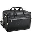 Amerileather Black Leather Practical Expandable Computer Case (#2438-0)