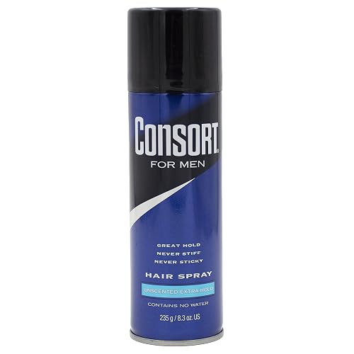 Consort Extra Hold Hair Spray, Unscented, 8.3 Oz