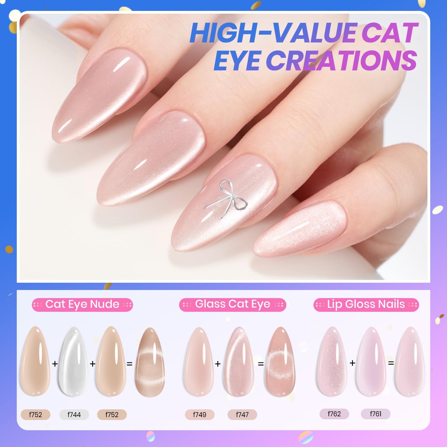 Beetles Jelly Gel Nail Polish Set - Gift Box Nude Sands Collection 75 PCS Jelly Nail Polish Kit Nude Pink Milky White Glitter Silver Cat Eye Base Beauty and Personal Care beetles Gel Polish