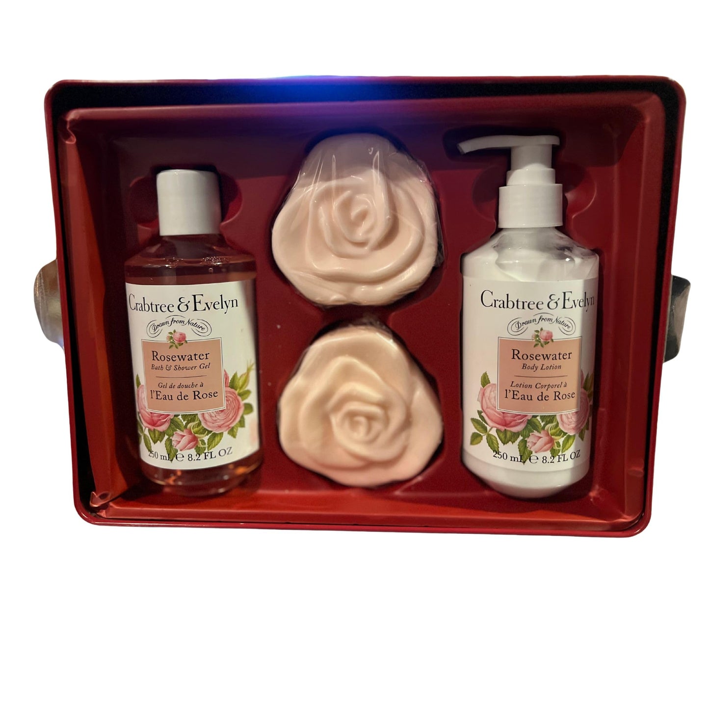 Crabtree & Evelyn 4 Piece Gift Set Tin (4-piece set, Rosewater) Beauty & Personal Care Crabtree & Evelyn