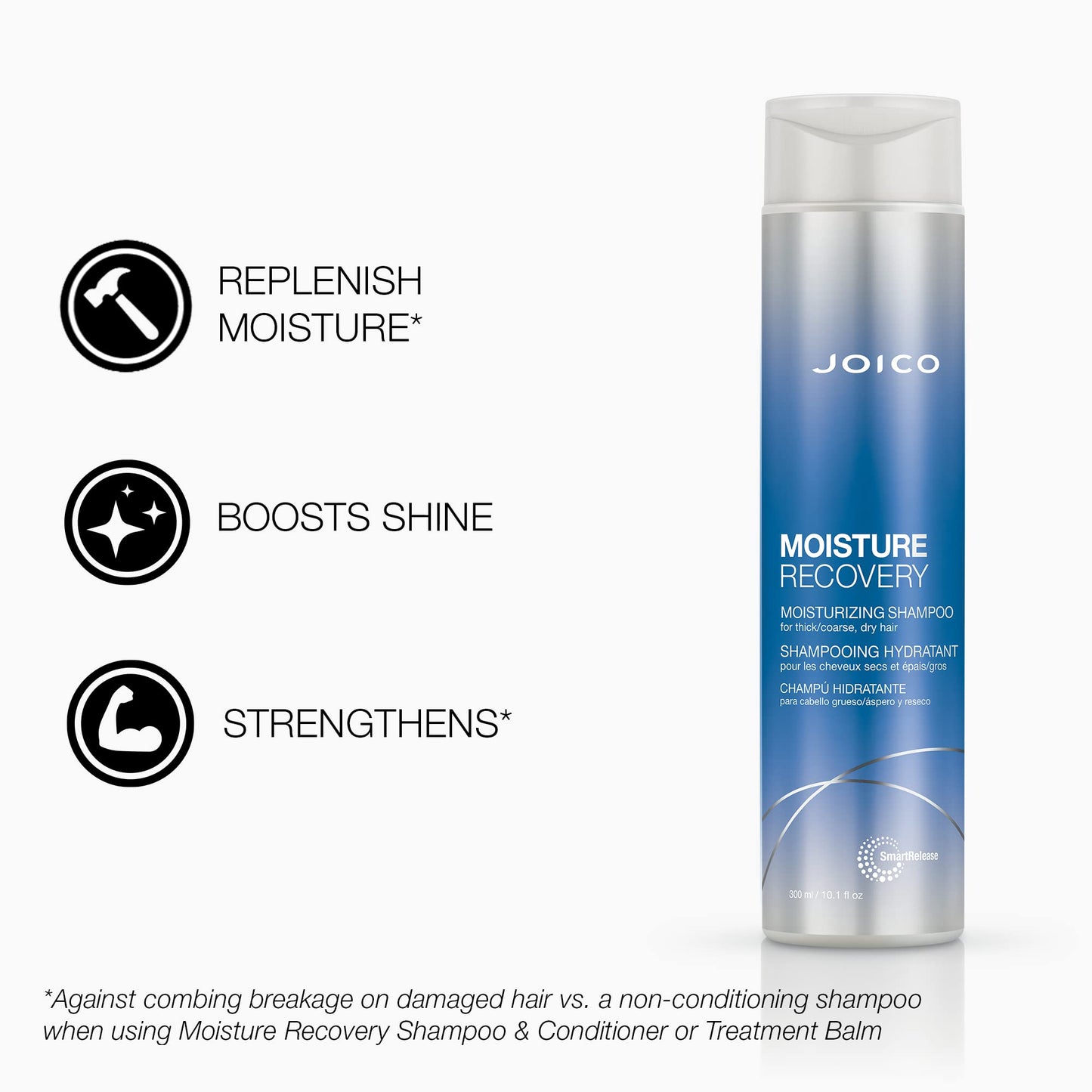 Joico Moisture Recovery Moisturizing Shampoo & Conditioner Set | Replenish Loss Moisture | For Thick & Coarse & Dry Hair