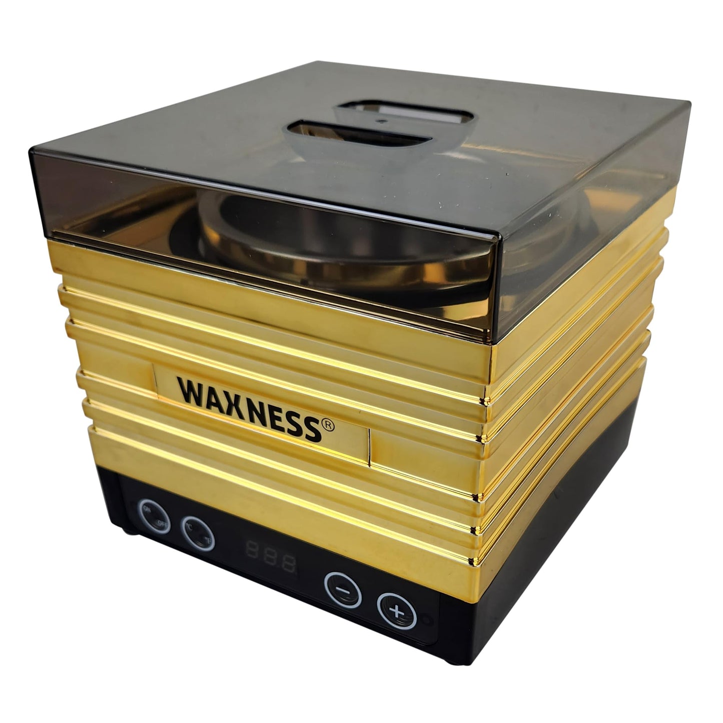 Waxness W-CUBE Digital Professional Wax Heater - Gold, 1 lb Capacity, Digital Temperature Control with Memory, 100W, for Professional Use Beauty and Personal Care Waxness