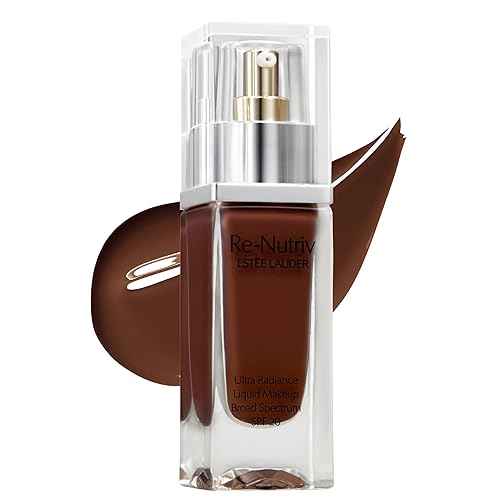 Estée Lauder Re-Nutriv Ultra Radiance Liquid Foundation SPF 20 | Luxurious, Hydrating, Long-Wearing, 1 Fl Oz, 8N1 Espresso