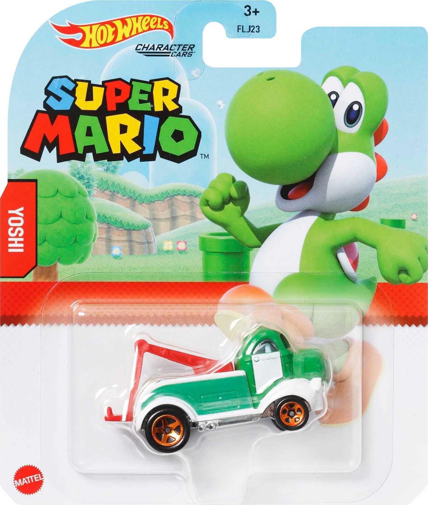 Hot Wheels Super Mario Character Cars Yoshi Vehicle 3/7