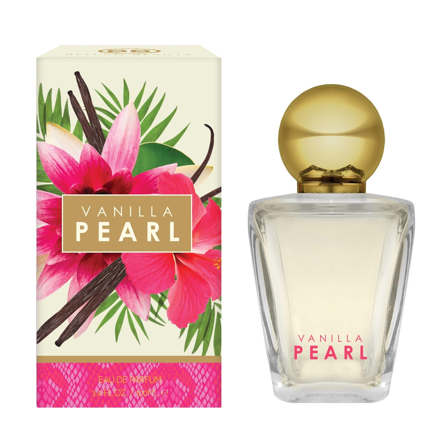 Belcam Beauty VANILLA PEARL Women's Eau de Parfum, 3.4 fl oz, Pear, Sandalwood, Vanilla - Made in the USA