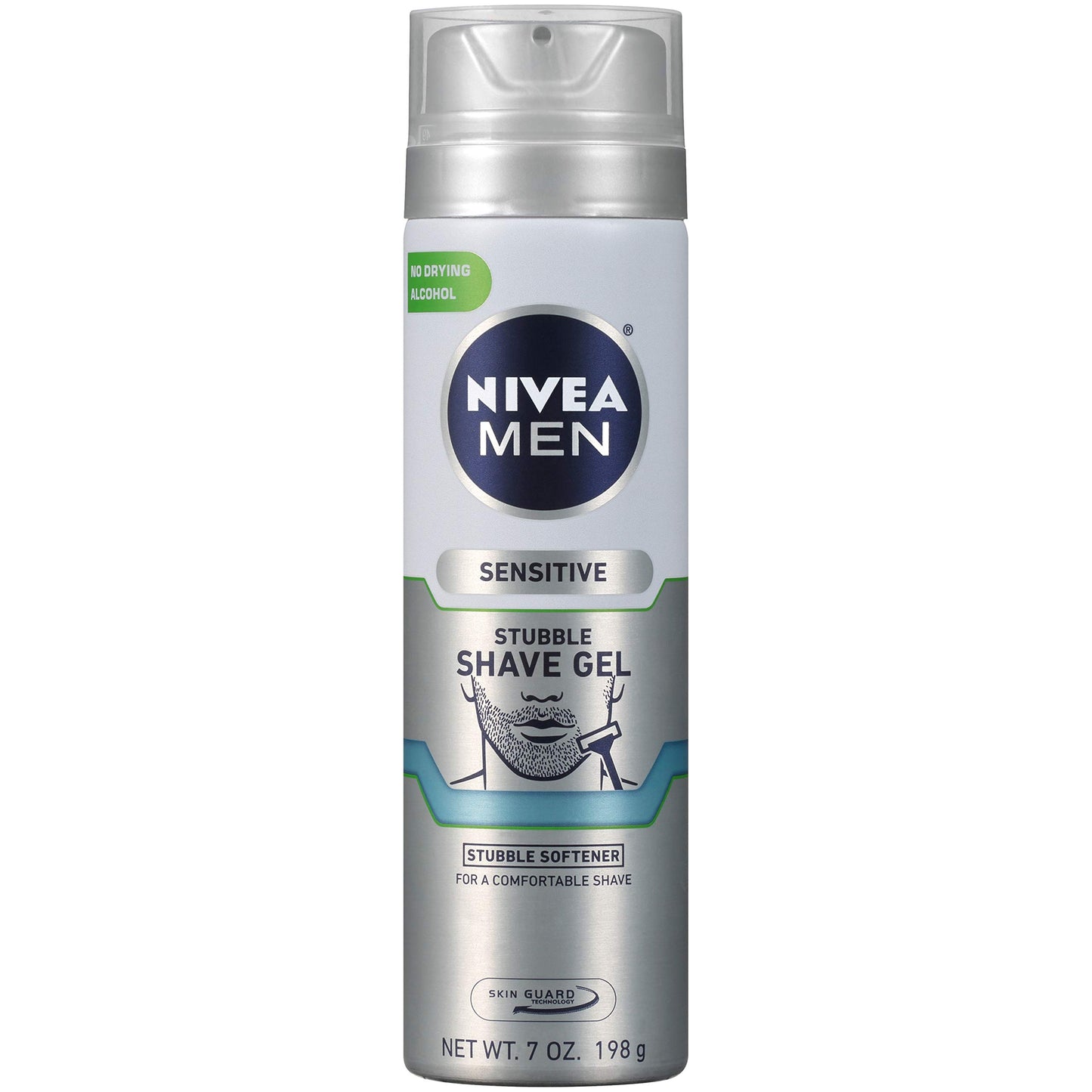 Nivea Men Sensitive Skin & Stubble Shave Gel - with Beard Softener For Men - 7 Ounce. Can Beauty and Personal Care NIVEA MEN