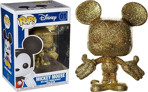 Funko Pop Disney: Gold Diamond Glitter Mickey Mouse Collectible Figure, Multicolor